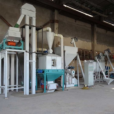 Automatic Cattle Feed Manufacturing Plant 4-21 Ton Per Hr Animal Feed Making Machine
